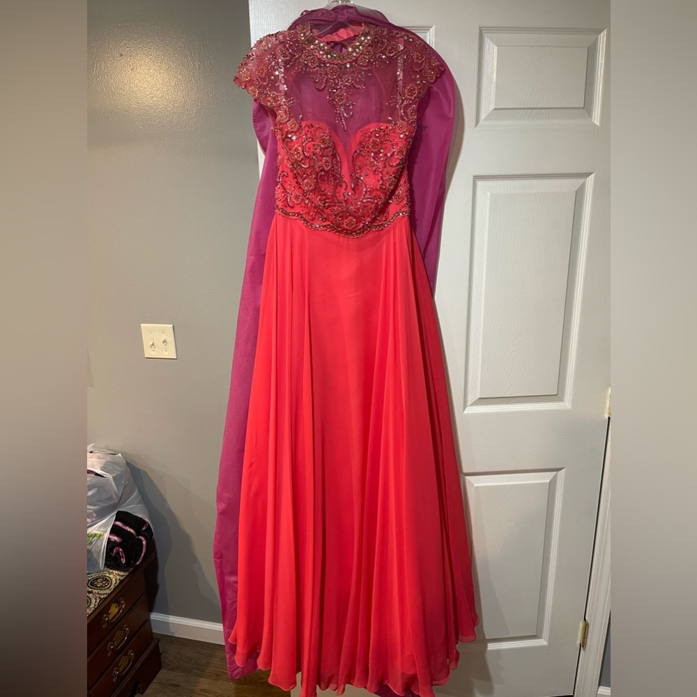 Pink prom dress size 7/8